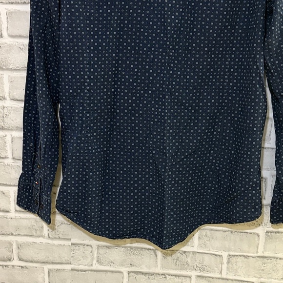 Tommy Hilfiger Navy/white Patterned Casual Shirt, size XL - Picture 8 of 8